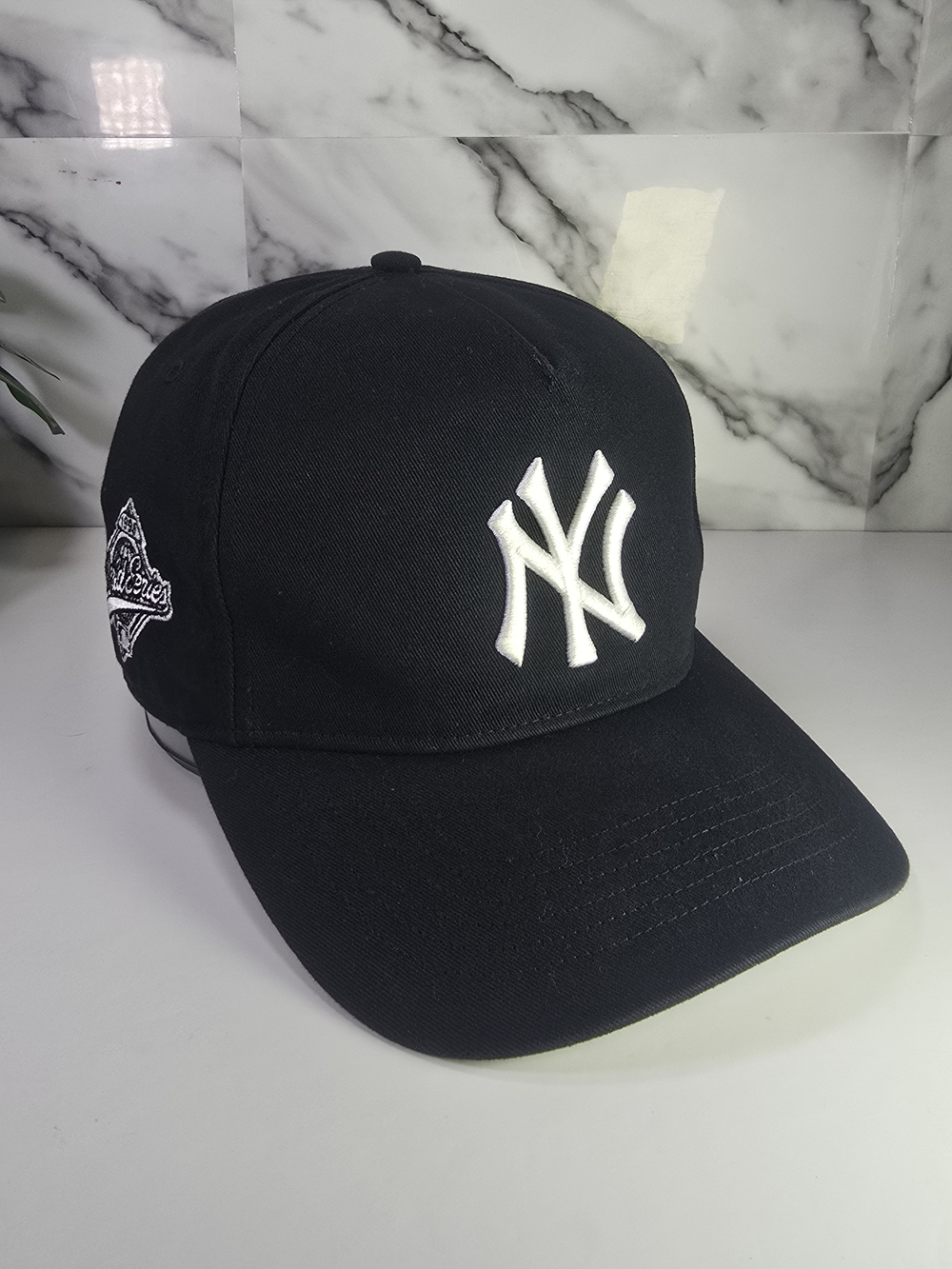 New York NY Cap Black Baseball Cap with White Logo World Series 1996